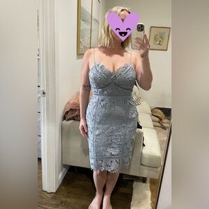 Summer cocktail lace dress